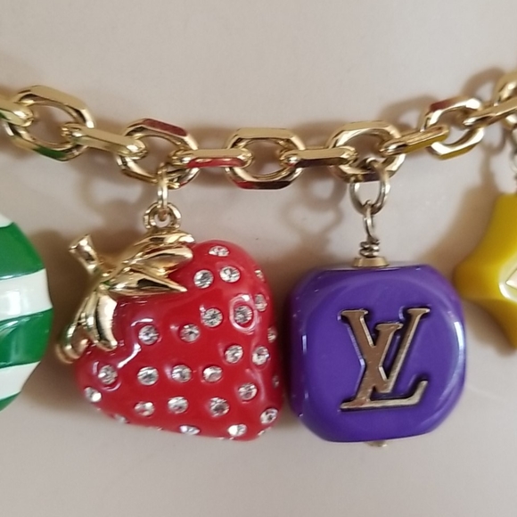 Auth Louis Vuitton Fruit Charm Necklace - Picture 5 of 9